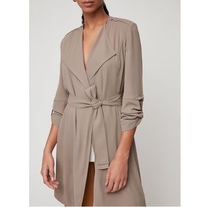Aritzia Babaton flowy trench coat